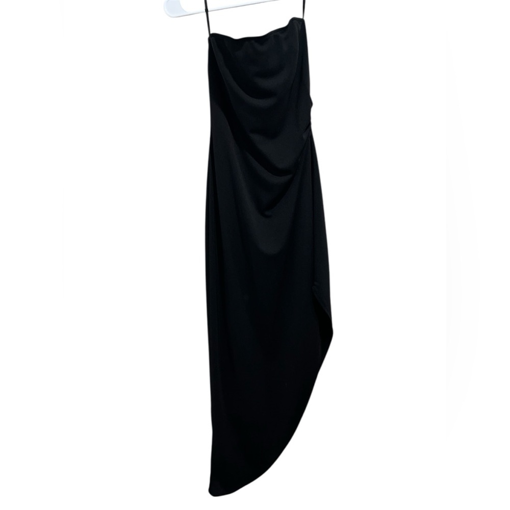 Vintage Bebe Y2K Cowl Neck Asymmetrical Midi Dress size-small. - Picture 2 of 7